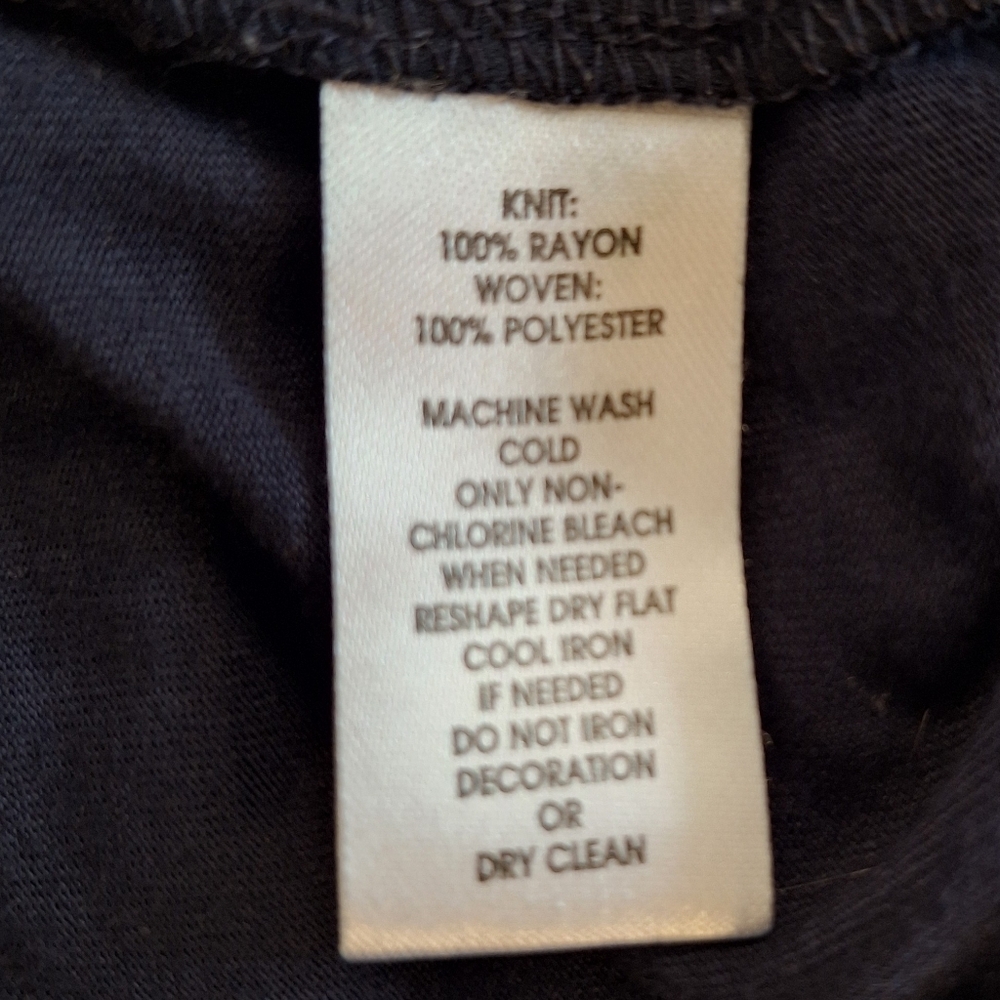 Loft Navy Dolman Sleeve Rayon Blouse SP *F - Picture 5 of 6